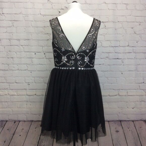 Judy and Julia Black Short Strapless Party Prom Gown/Dress - Picture 7 of 12